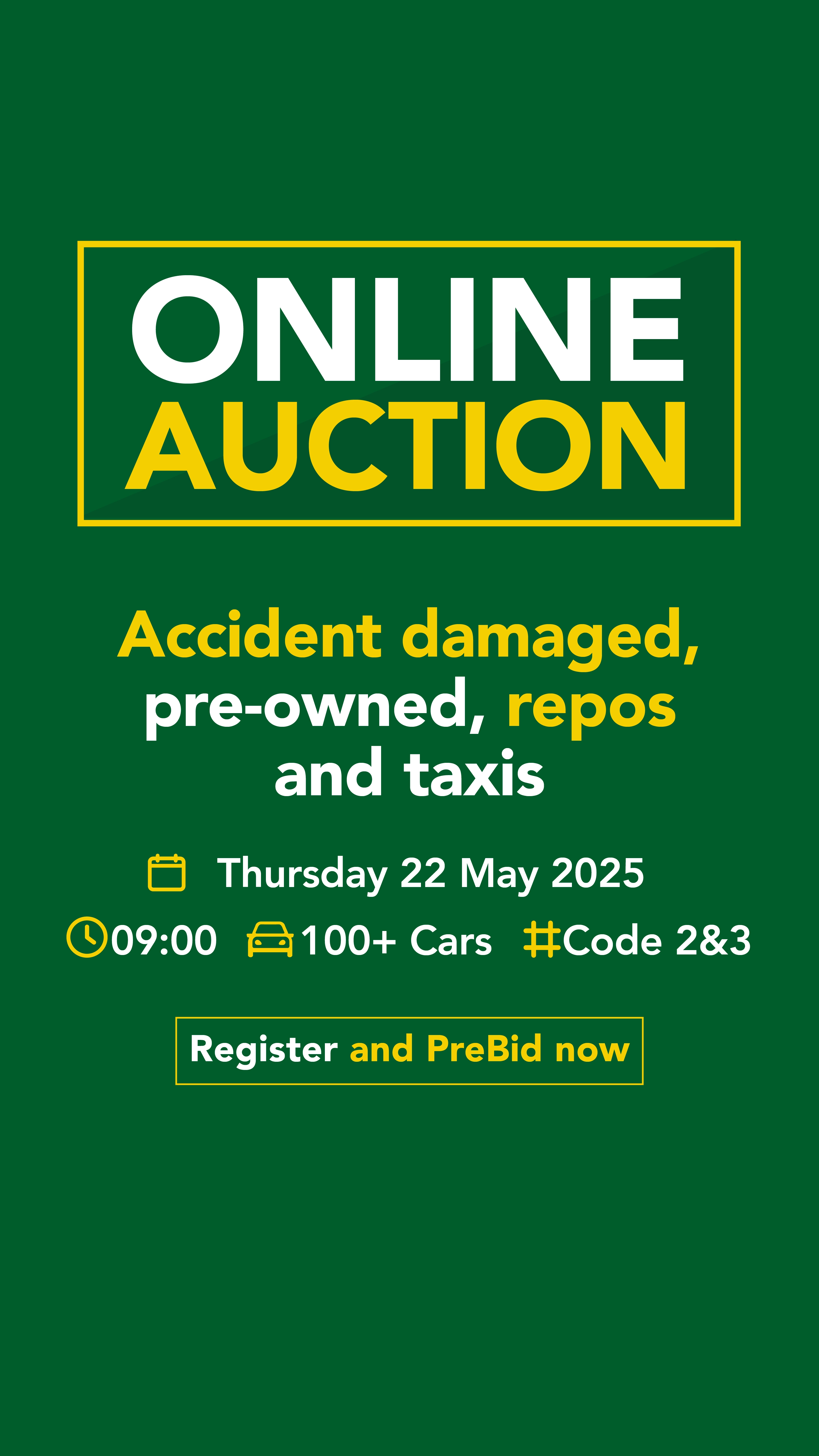Bid today, drive tomorrow